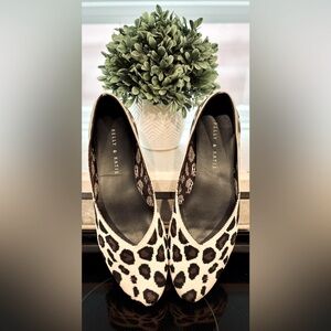 Kelly & Katie - Fonzie | Leopard Print Ballet Flats w/ Red Bottoms | Size: 8